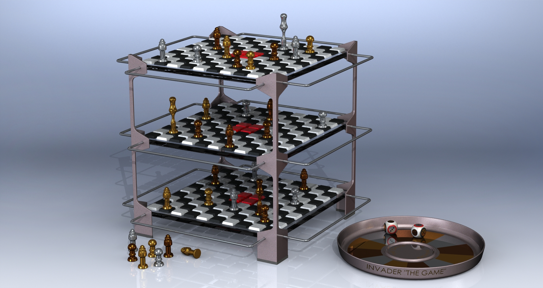 入侵者“3D游戏”